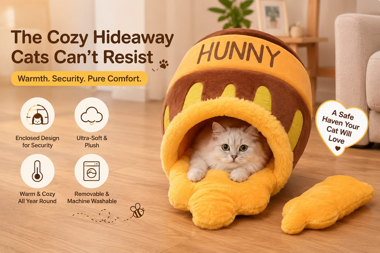 Honey Pot Cat Bed
