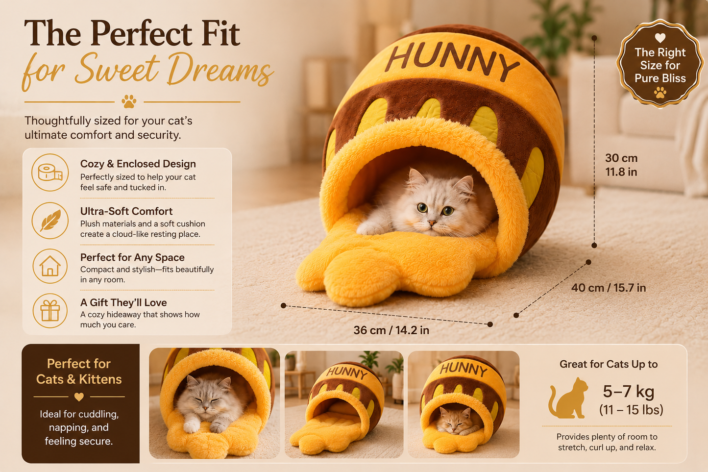 Honey Pot Cat Bed
